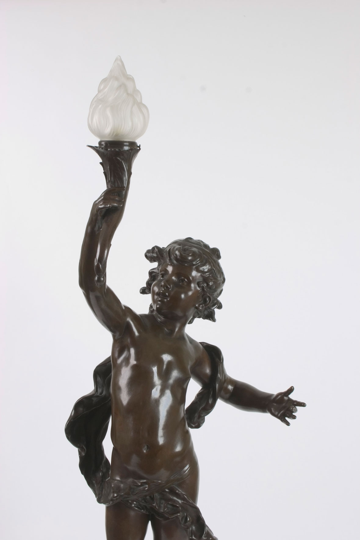 Auguste Moreau Pair of Lamps